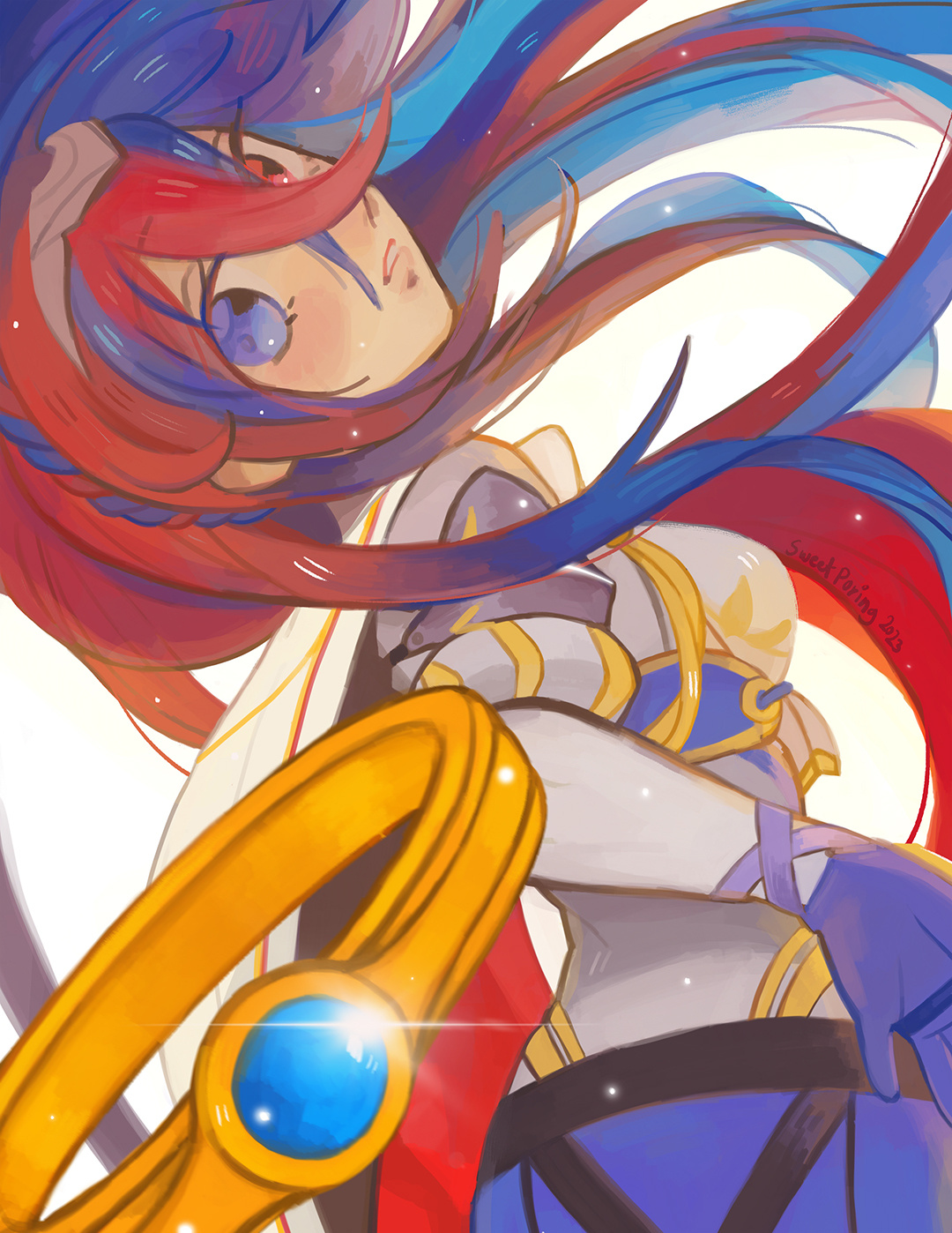 Fanart of Alear from Fire Emblem Engage.